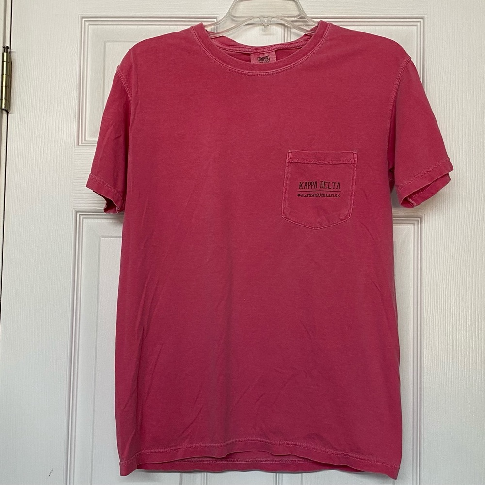KD Kappa Delta Sorority Comfort Colors Confidence Short Sleeve T-shirt Sz S